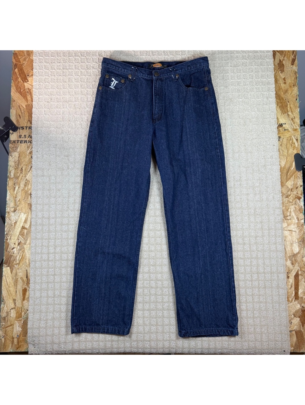Y2K Lugz Wide Leg Baggy Jeans Size 36x32 Denim